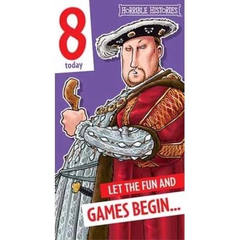8 Today Horrible Histories 8th Birthday Card £2.10